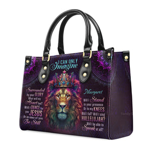 Lion I Can Only Imagine - Awesome Personalized Leather Handbag - AT4081227