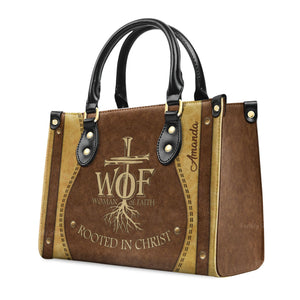 Woman Of Faith Beautiful - Awesome Personalized Leather Handbag - AT4081463