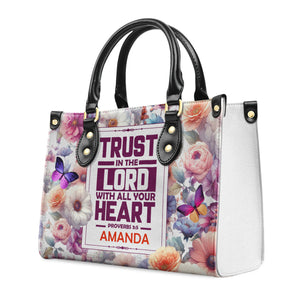 Trust In The Lord - Unique Personalized Leather Handbag - AT4081237