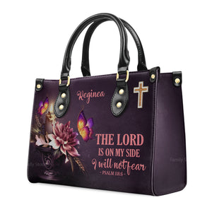 I Will Not Fear - Thoughtful Gift For Christians - Personalized Leather Handbag With Handle - AT4080714