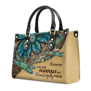 You Are Fearfully And Wonderfully Made - Beautiful Personalized Leather Handbag - AT4081466