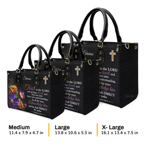 Trust In The Lord With All Your Heart - Awesome Personalized Leather Handbag - AT4081321