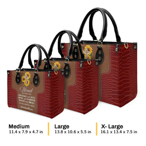 Blessed Are Those Who Spoil And Pamper - Thoughtful Gift For Christians - Personalized Leather Handbag With Handle - AT4081335