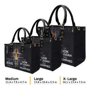 The Lion Of Judah Has Triumphed - Unique Personalized Leather Handbag - AT4081343