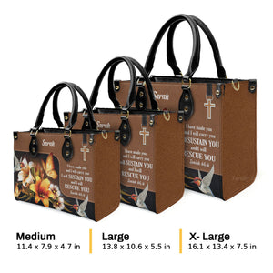 I Have Made You And I Will Carry You - Thoughtful Gift For Christians - Personalized Leather Handbag With Handle - AT4080719