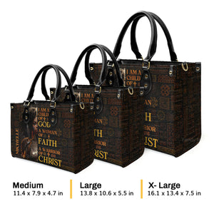 I Am A Child Of God - Awesome Personalized Leather Handbag - AT4081203