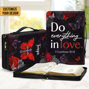 Do Everything in Love - Thoughtful Gift For Christians - Personalized Bible Covers - AT4080835