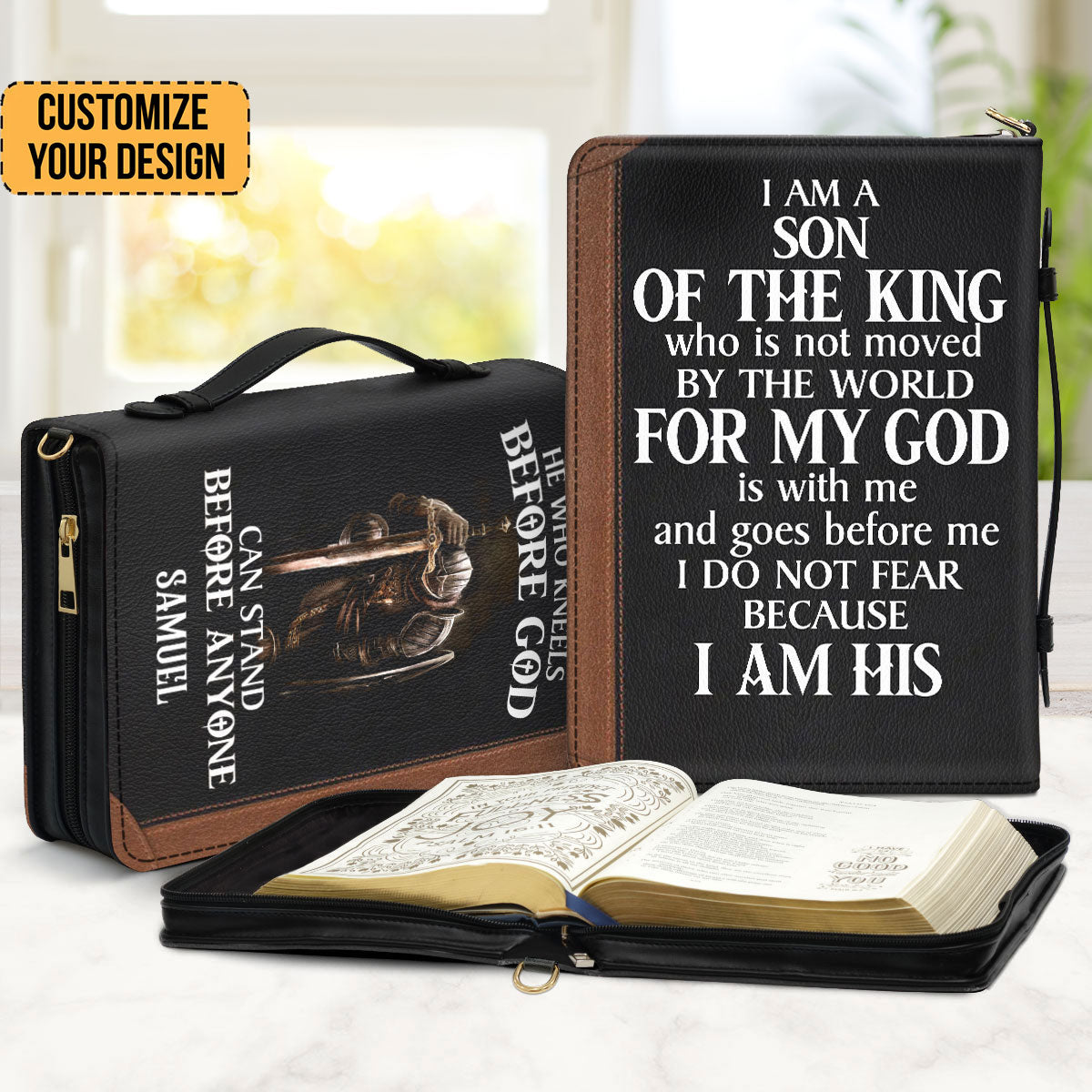 I Am A Son Of The King - Unique Personalized Bible Covers - AT4082415