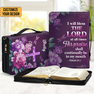 I Will Bless The Lord - Scripture Gifts For Women Of God - Personalized Bible Covers - AT4081322