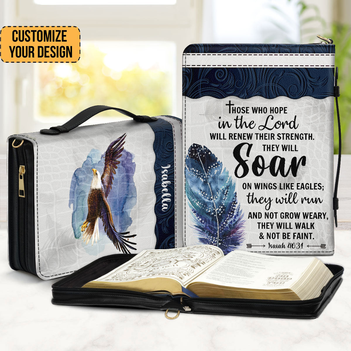 Eagle Those Who Hope In The Lord Will Renew Their Strength - Scripture Gifts For Women Of God - Personalized Bible Covers - AT4081452