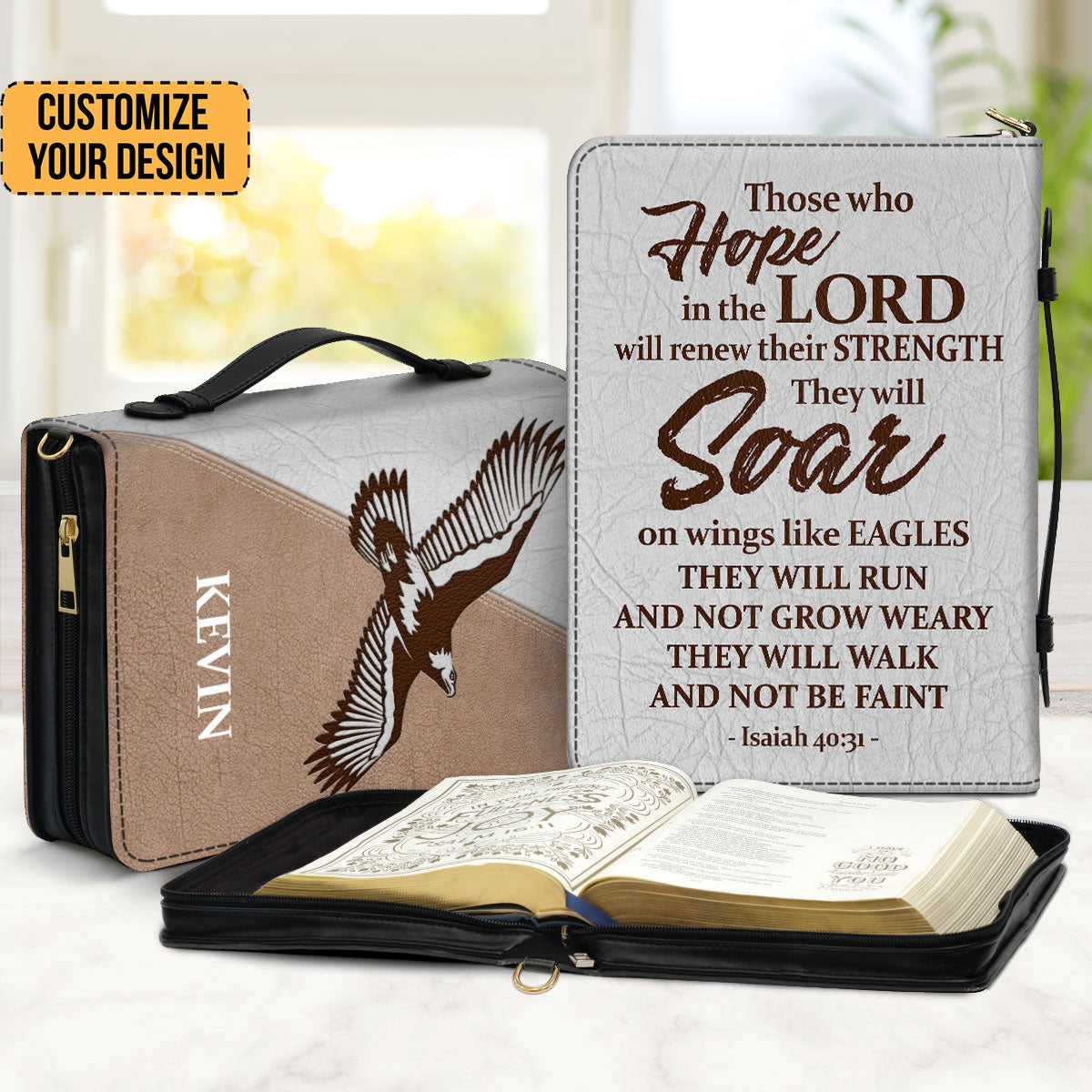 They Will Soar On Wings Like Eagles - Scripture Gifts For Women Of God - Personalized Bible Covers - AT4082467