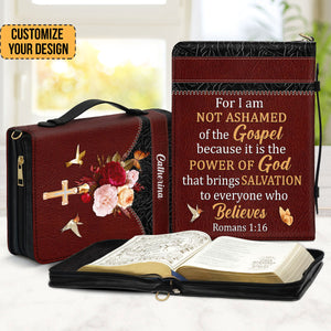 For I Am Not Ashamed Of The Gospel - Personalized Bible Covers - AT4081332