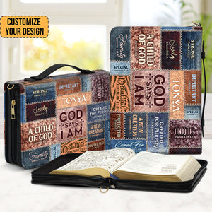 God Says I Am - Thoughtful Gift For Christians - Personalized Bible Covers - AT4080972