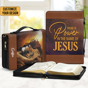 There Is Power In The Name Of Jesus - Awesome Personalized Bible Covers - AT4081457