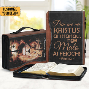 Pun Me Rei Kristus Ai Manau Nge Malo Ai Feioch - Unique Personalized Bible Covers - AT4082430