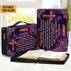 I Gratefully For Giving Me My Mom - Awesome Personalized Bible Covers - AT4081215