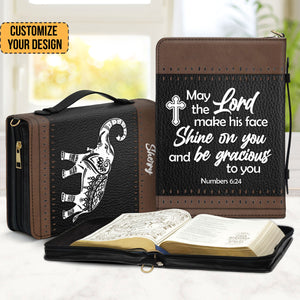 Elephant May The Lord Make His Face Shine On You - Thoughtful Gift For Christians - Personalized Bible Covers - AT4081453