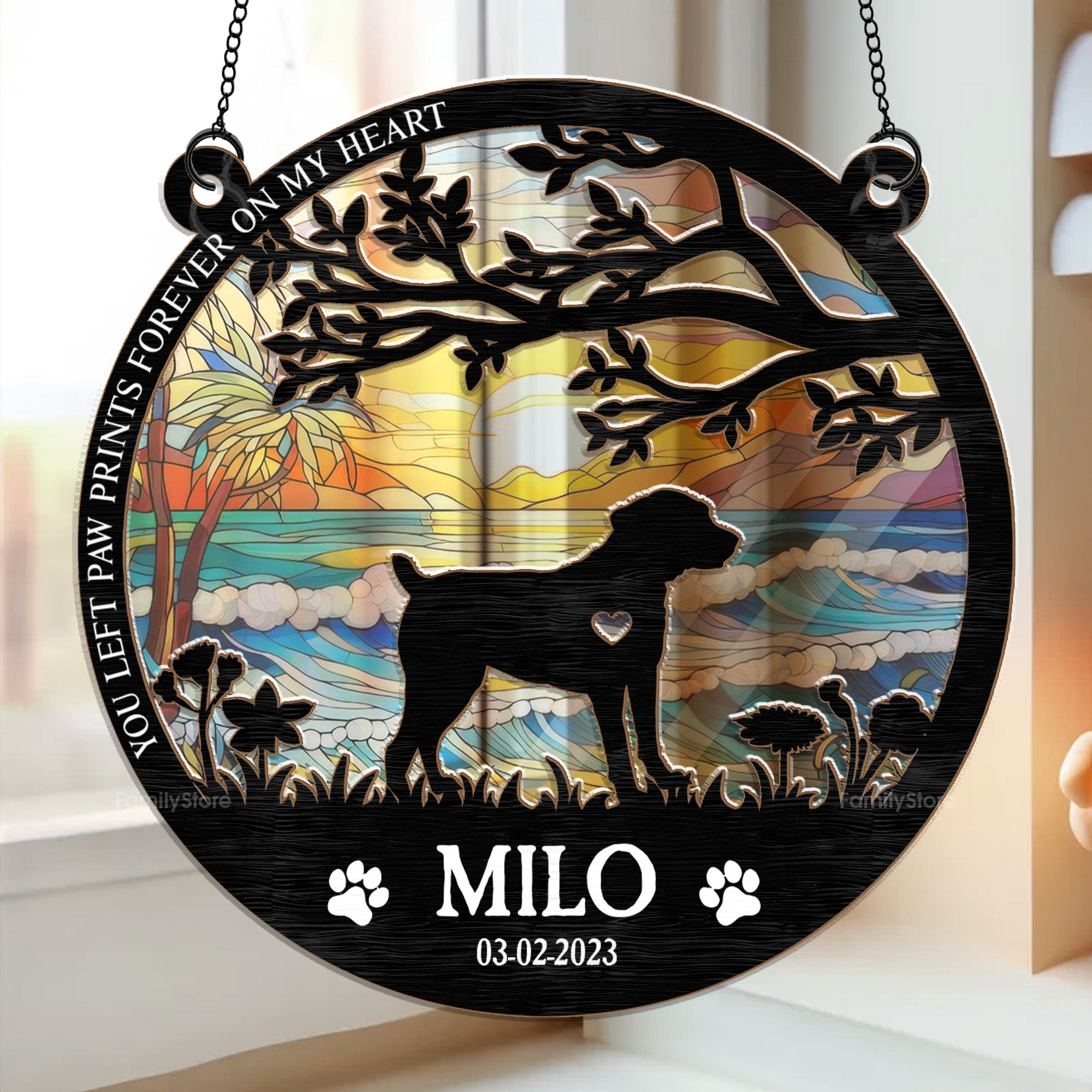 If Love Could Have Saved You - Memorial Gift For Pet Lovers - Personalized Window Hanging Suncatcher Ornament - CLP05 NA94