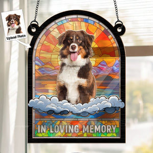 In Loving Memory My Paw Paw - Memorial Gift For Pet Lovers - Personalized Window Hanging Suncatcher Ornament - NA94