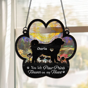 Forever In My Heart - Memorial Gift For Pet Lovers - Personalized Window Hanging Suncatcher Ornament - CLP05  NA94