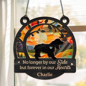 Their Purrs Are Forever Reverberating In Your Heart - Memorial Gift For Pet Lovers - Personalized Window Hanging Suncatcher Ornament - CLP05 NA94