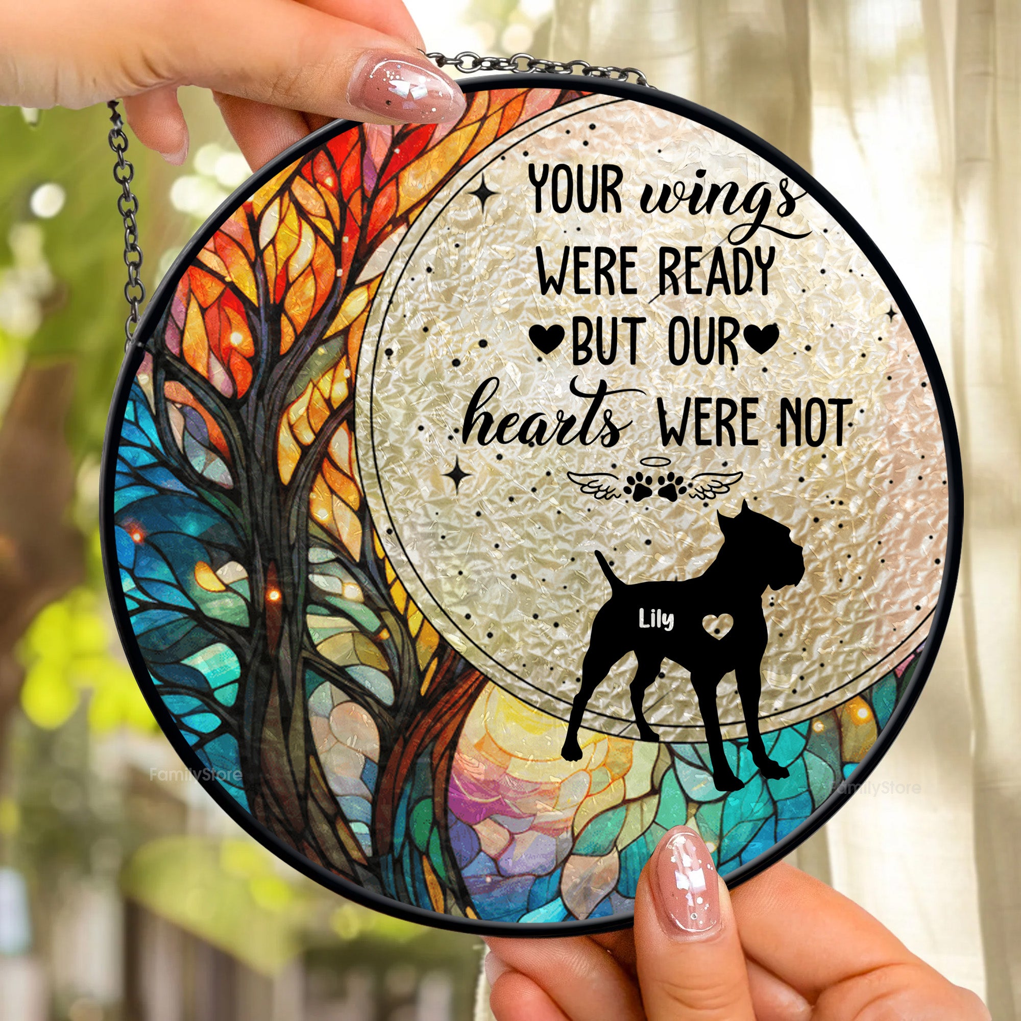 You Were My Favorite Hello - Memorial Gift For Pet Lovers - Personalized Stained Glass Window Hanging Suncatcher - CLP05 NA94