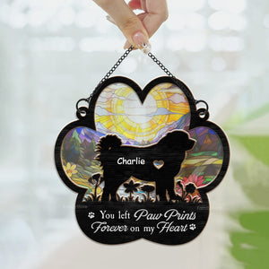 Forever In My Heart - Memorial Gift For Pet Lovers - Personalized Window Hanging Suncatcher Ornament - CLP05  NA94