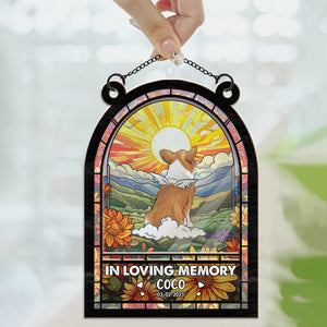 In Loving Memory Of My Paw Paw - Memorial Gift For Pet Lovers - Personalized Window Hanging Suncatcher Ornament - CLP06 NA94