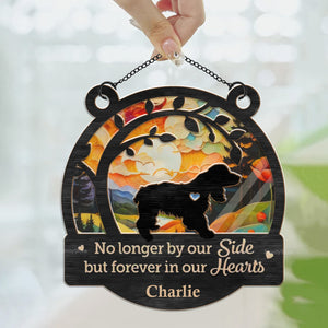 Their Purrs Are Forever Reverberating In Your Heart - Memorial Gift For Pet Lovers - Personalized Window Hanging Suncatcher Ornament - CLP05 NA94