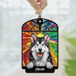 You Will Always Be In Our Hearts - Memorial Gift For Pet Lovers - Personalized Window Hanging Suncatcher Ornament - CLP07 NA94