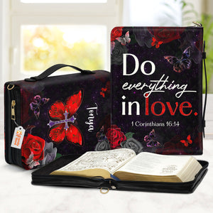 Do Everything in Love - Thoughtful Gift For Christians - Personalized Bible Covers - AT4080835