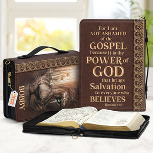 For I Am Not Ashamed Of The Gospel - Unique Personalized Bible Covers - AT4082405