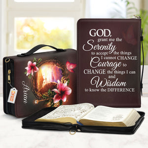 God, Grant Me The Serenity To Accept The Things I Cannot Change - Thoughtful Gift For Christians - Personalized Bible Covers - AT4080805