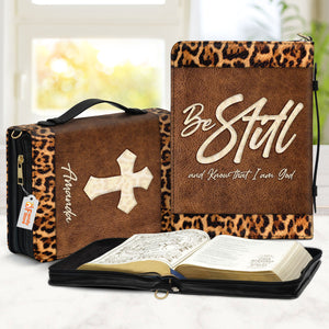 Be Still And Know That I Am God Psalm 4610 - Awesome Personalized Bible Covers - AT4082411