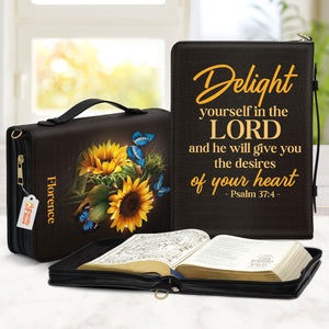 Delight Yourself In The Lord - Thoughtful Gift For Christians - Personalized Bible Covers - AT4080737