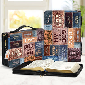 God Says I Am - Thoughtful Gift For Christians - Personalized Bible Covers - AT4080972