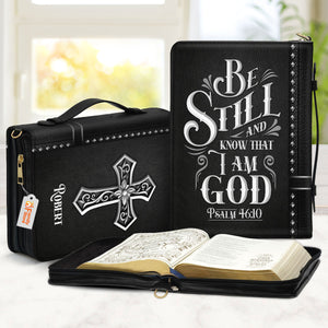 Be Still And Know That I Am God - Scripture Gifts For Women Of God - Personalized Bible Covers - AT4082402