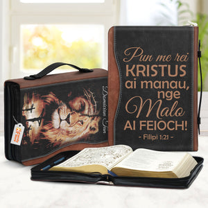 Pun Me Rei Kristus Ai Manau Nge Malo Ai Feioch - Unique Personalized Bible Covers - AT4082430