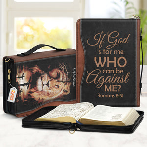 If God Is For Me Who Can Be Against Me - Unique Personalized Bible Covers - AT4082465