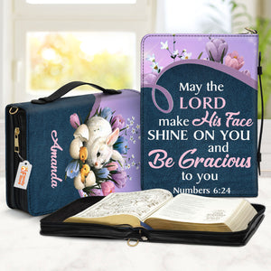 May The Lord Make His Face Shine On You And Be Gracious To You - Personalized Bible Covers - AT4080722