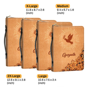 John 1416 Pigeon And Cross - Beautiful Personalized Bible Covers - AT4082429