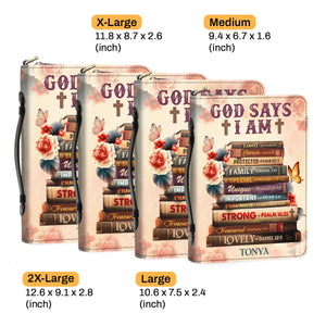 God Says I Am - Scripture Gifts For Women Of God - Personalized Bible Covers - AT4080969