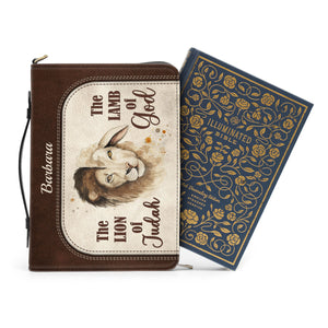 The Lion Of Judah The Lamb Of God - Beautiful Personalized Bible Covers - AT4081436