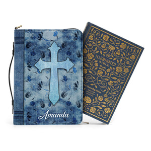 Cross Blessed In The Woman Who Trust In Lord - Beautiful Personalized Bible Covers - AT4082439