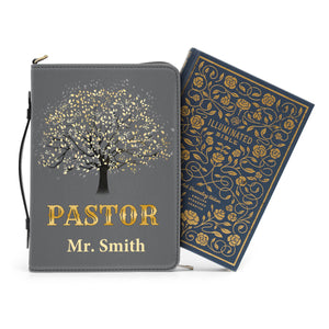 Thank You Pastor Grey - Beautiful Personalized Bible Covers - AT4082434