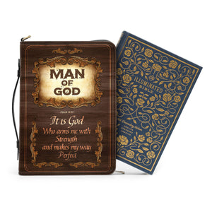 Psalm 1832 Man Of God - Thoughtful Gift For Christians - Personalized Bible Covers - AT4082428