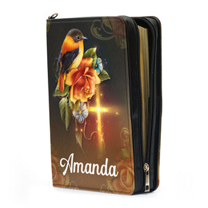 Roses And Bird Prayer Is The Key To Heaven - Beautiful Personalized Bible Covers - AT4082419