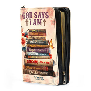 God Says I Am - Scripture Gifts For Women Of God - Personalized Bible Covers - AT4080969