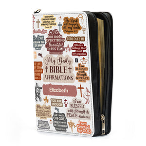 My Daily Bible Affirmation - Thoughtful Gift For Christians - Personalized Bible Covers - AT4081229