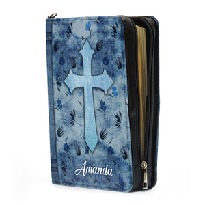 Cross Blessed In The Woman Who Trust In Lord - Beautiful Personalized Bible Covers - AT4082439